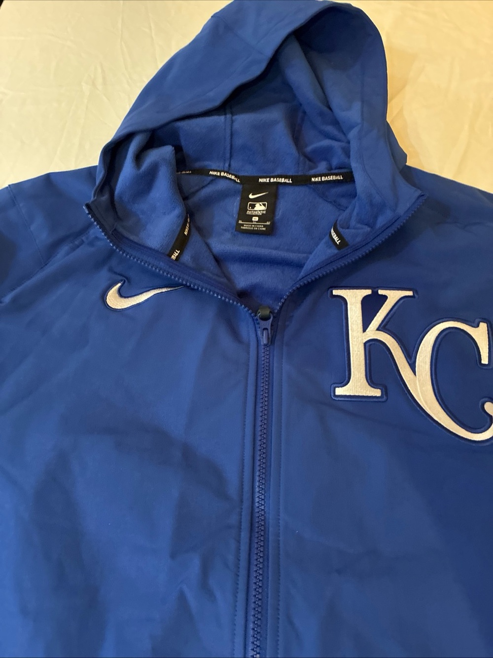 Nike Royal Blue KC Hooded Full-Zip Jacket